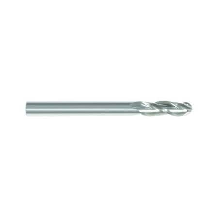 Morse Single End Mill, Ball Nose Center Cutting Regular Length, Series 5969, 34 Cutter Dia, 4 Overall 54823
